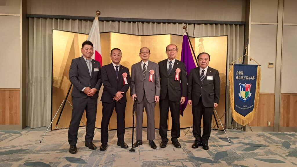 城南地区隊講演会 前会長加藤さんと